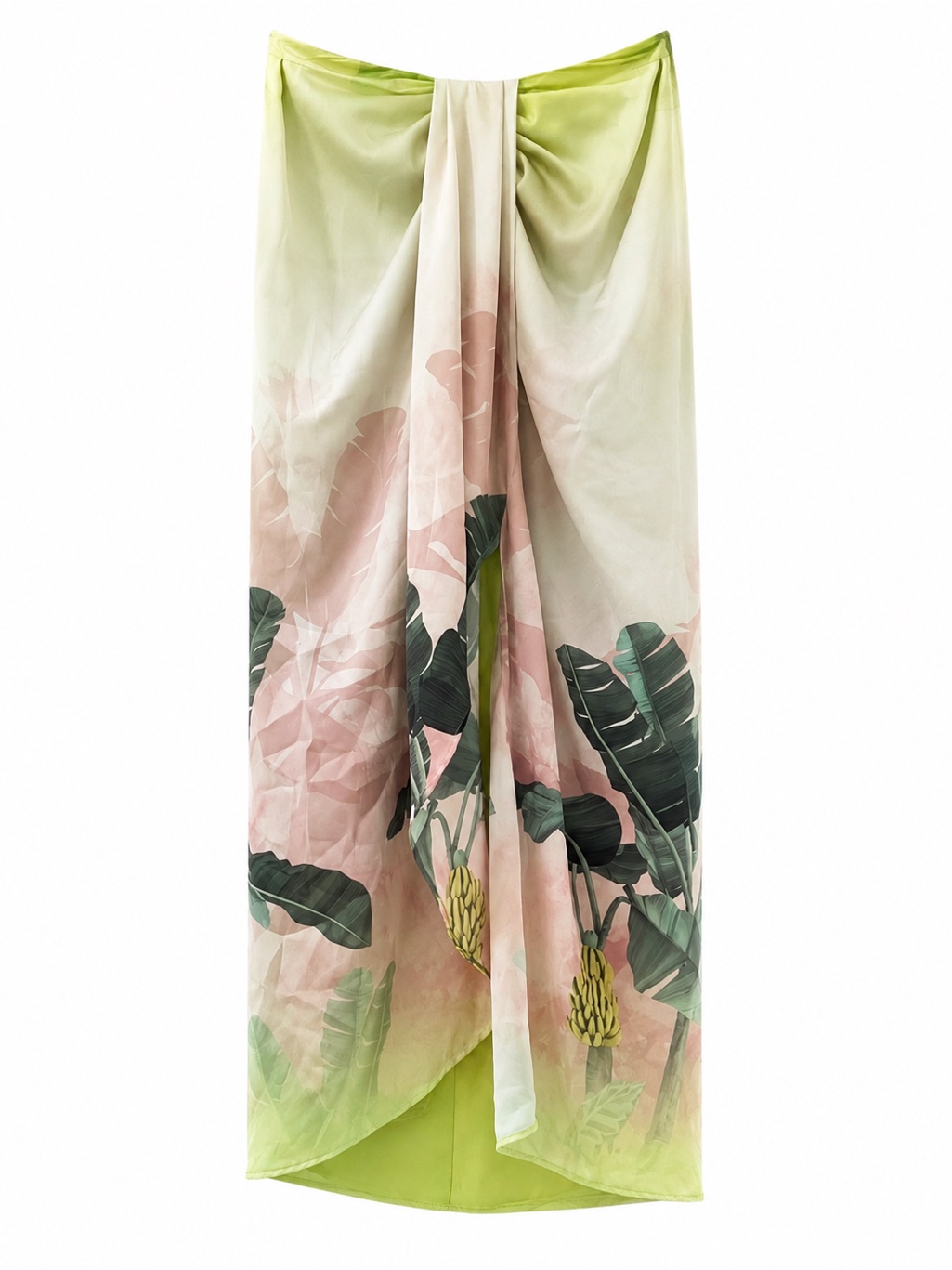 Le Superbe Nwt Lulu Parreo Skirt Banana Palms Size 2